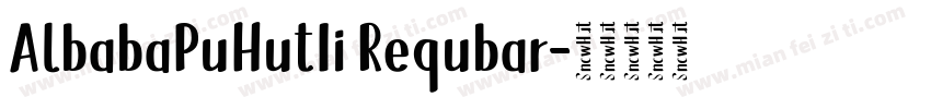 AlbabaPuHutIi Requbar字体转换